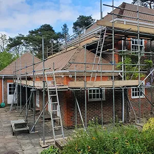 scaffolding for side extension